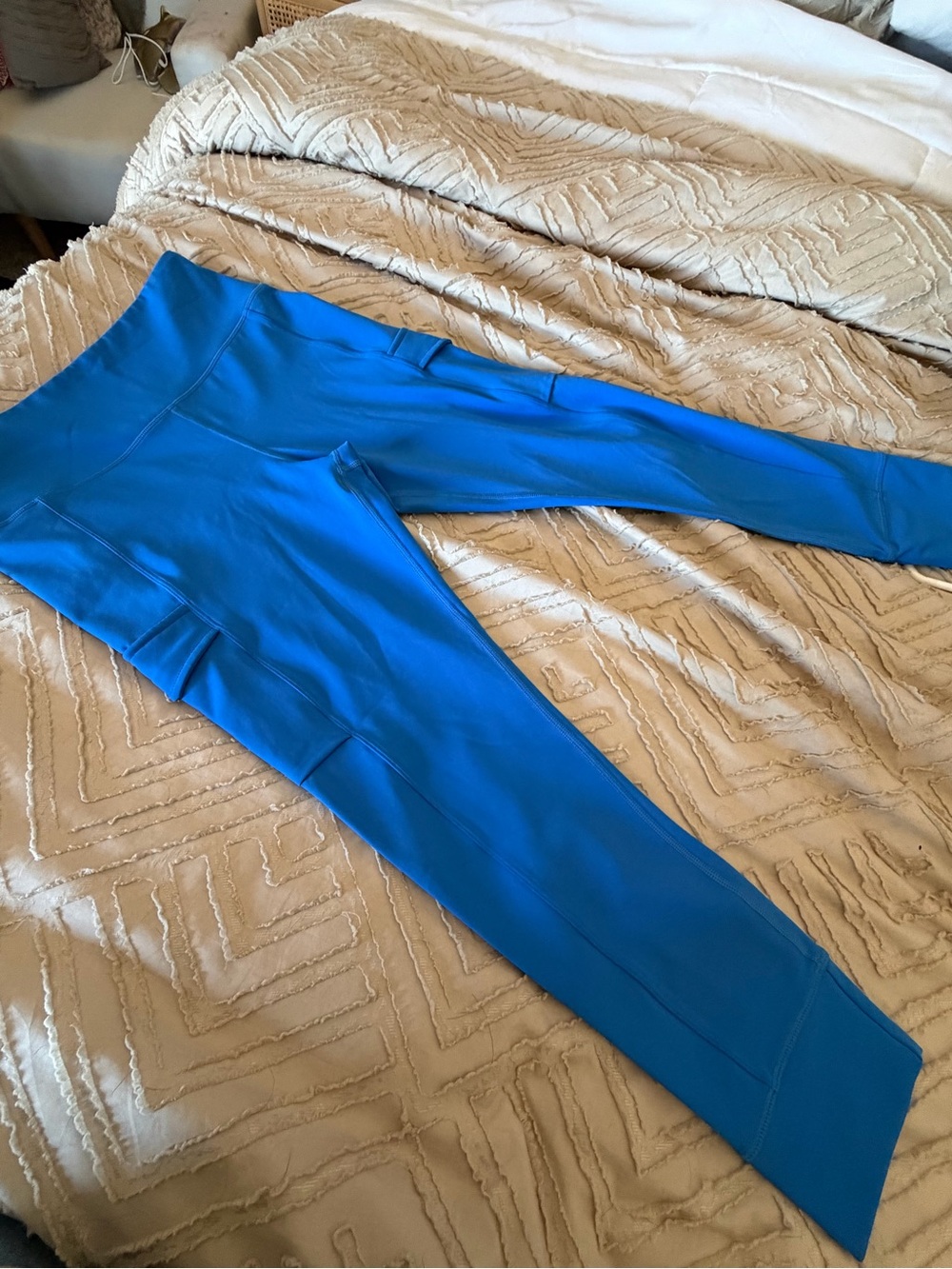 Bright Blue High-Waist Leggings